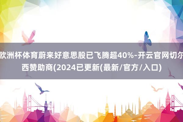 欧洲杯体育蔚来好意思股已飞腾超40%-开云官网切尔西赞助商(2024已更新(最新/官方/入口)